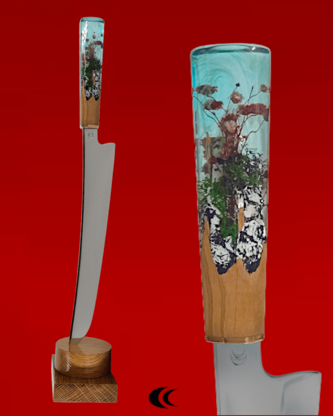 QoQa - Berti 1895 Collection Plenum - Couteaux artisanaux avec étuis  modulaires en bois